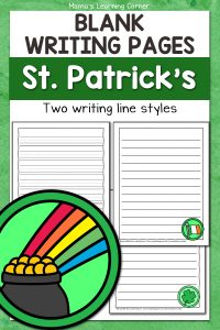 St Patricks Day Blank Writing Pages Revised