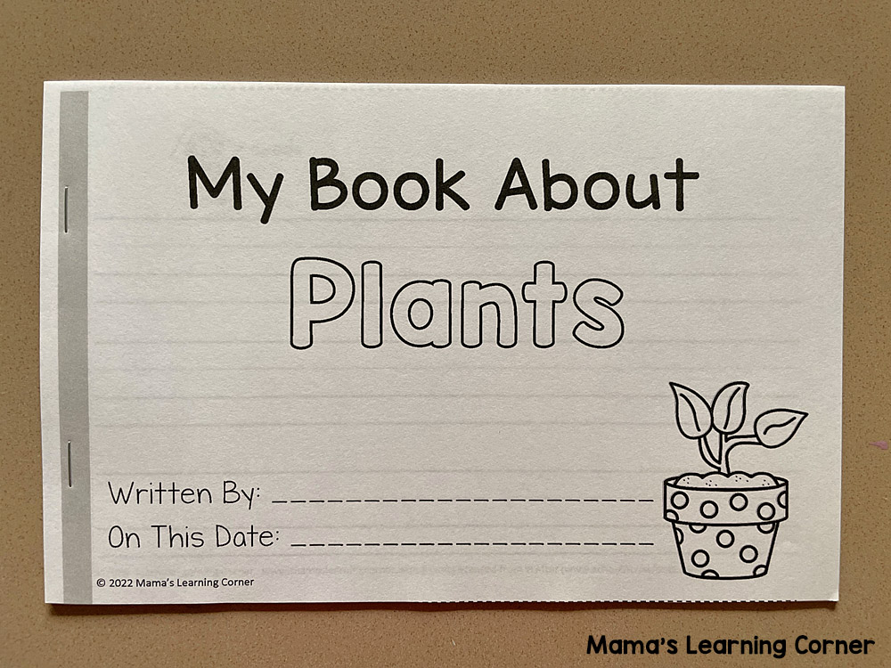Plants Writing Booklet with Picture Dictionary