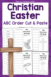 The Resurrection of Christ ABC Order Cut and Paste
