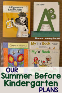 Our Summer Before Kindergarten Plans