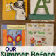 Our Summer Before Kindergarten Plans