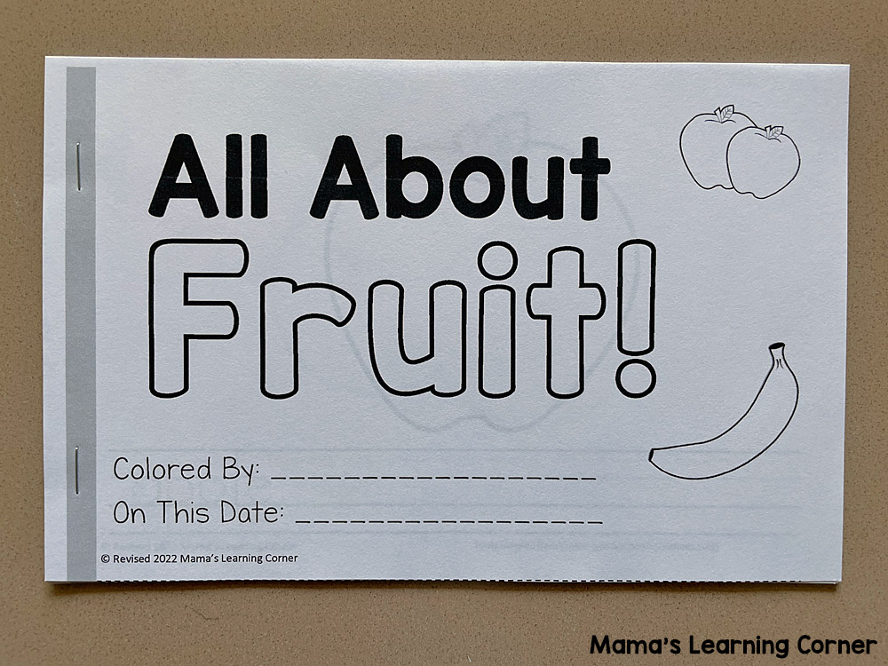 Fruit Coloring Pages - Mamas Learning Corner Fruit Coloring Pages