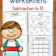 Subtraction within 10 Worksheets