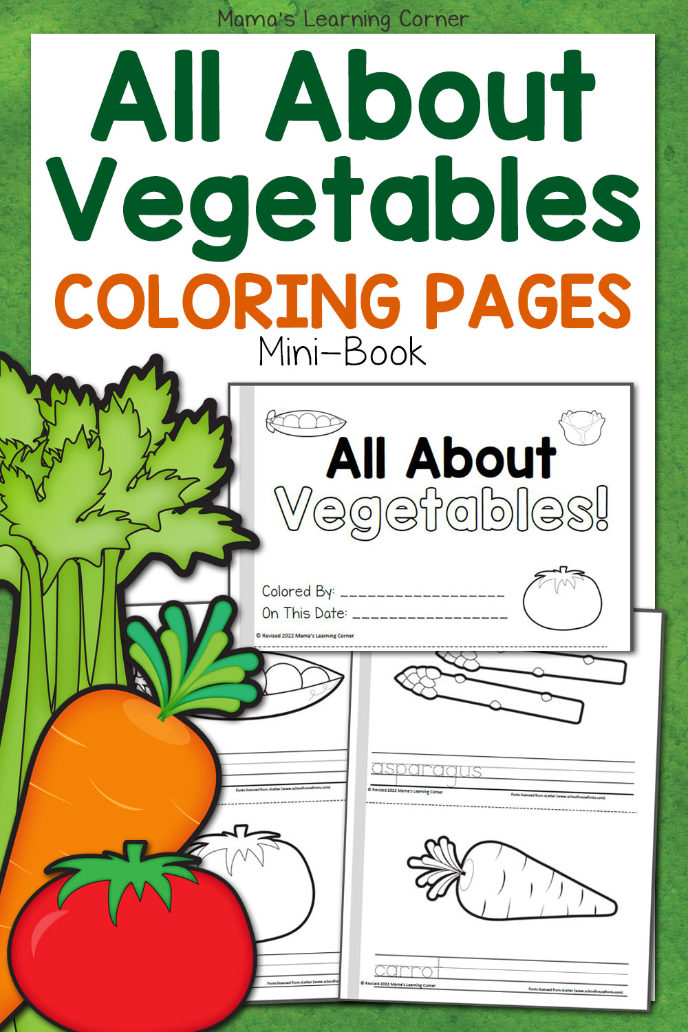 I. Introduction to Coloring Books for Learning About Different Types of Vegetables