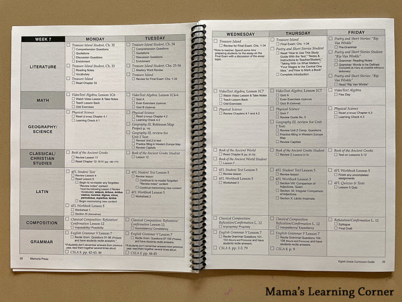 8th Grade Homeschool Curriculum Choices 20222023 Mamas Learning Corner