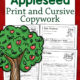 Johnny Appleseed Copywork Packet - Mamas Learning Corner Johnny Appleseed Copywork Packet