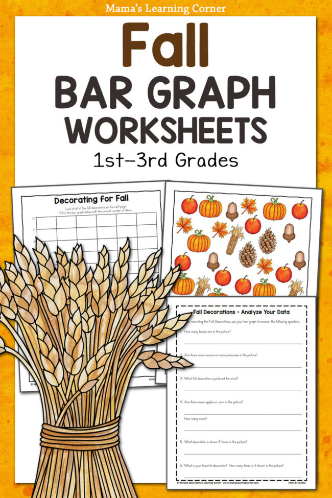 Fall Bar Graph Worksheets - Mamas Learning Corner Fall Bar Graph Worksheets