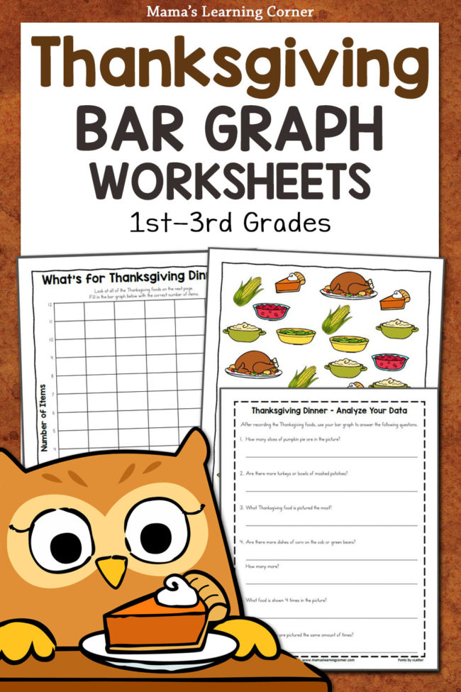 Thanksgiving Bar Graph Worksheets