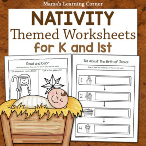 Nativity Worksheets for Kindergarten and 1st Grade - Mamas Learning Corner Nativity Worksheets for Kindergarten and 1st Grade
