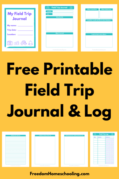 Free Printable Field Trip Journal and Log - Mamas Learning Corner Free Printable Field Trip Journal and Log