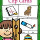 Short Vowel CVC Word Clip Cards