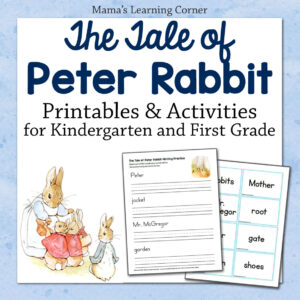 The Tale of Peter Rabbit Printable Activities
