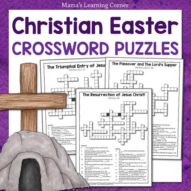 Christian Easter Crossword Puzzles - Mamas Learning Corner Christian Easter Crossword Puzzles