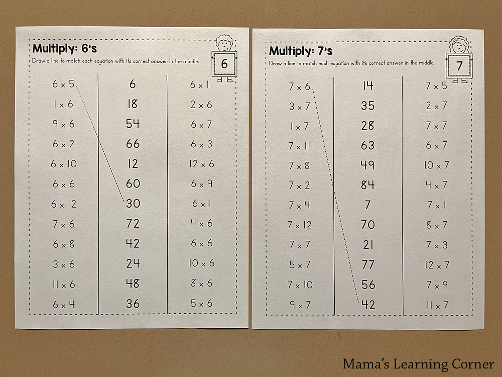 multiplication worksheets 1 through 12 printable pages
