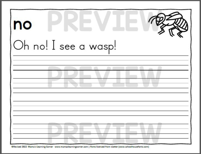 Primer Dolch Sight Word Sentences - Mamas Learning Corner Primer Dolch Sight Word Sentences