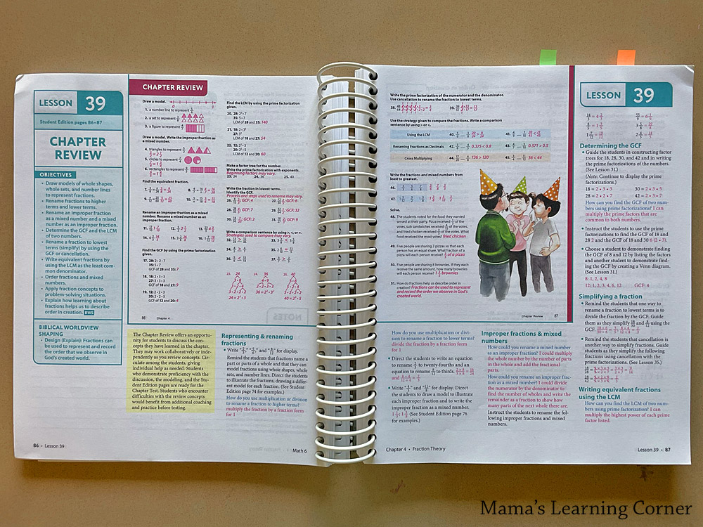 BJU Grade 6 Homeschool Math Teachers Manual Part 4
