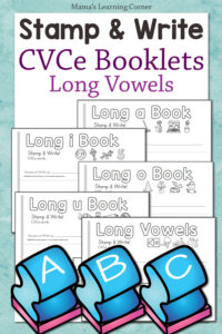 Stamp and Write Long Vowel CVCe Booklet