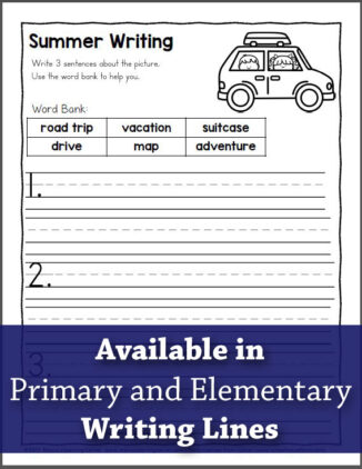 Summer Sentence Writing