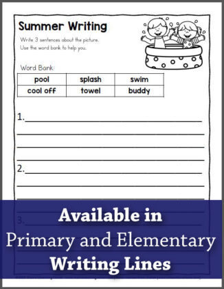 Summer Sentence Writing