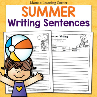 Summer Writing Sentences Worksheets - Mamas Learning Corner Summer Writing Worksheets for K–4: 30-Page Sentence Packet