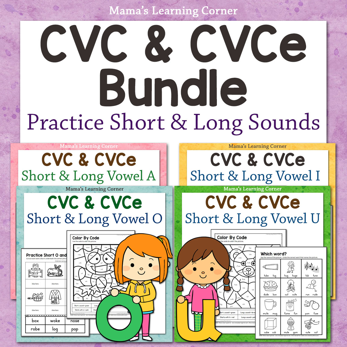 Long Vowel Worksheets