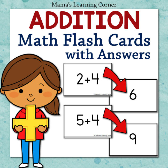 Math Addition Flash Card with Answers