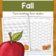 Fall Blank Writing Pages - Mamas Learning Corner Fall Blank Writing Pages