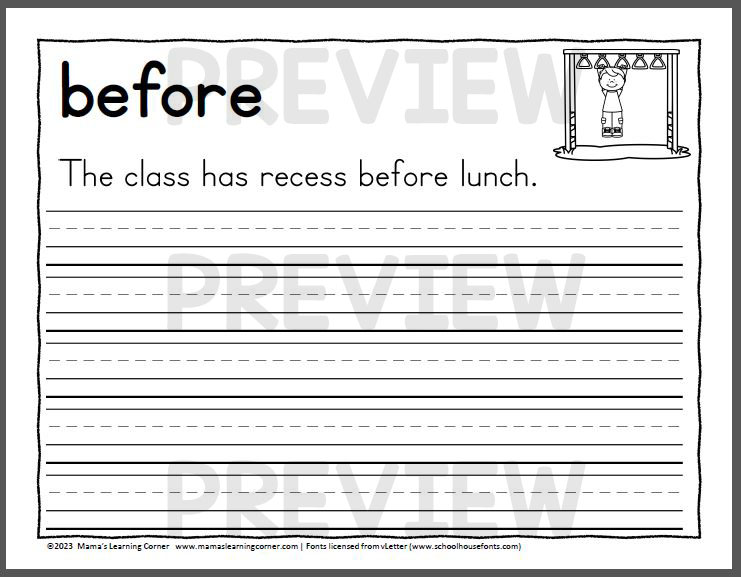 2nd Grade Dolch Sight Words Handwriting Worksheets - Mamas Learning Corner