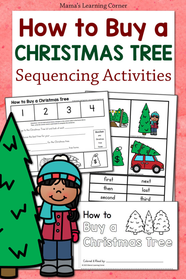How to Buy a Christmas Tree Sequencing Activities - Mamas Learning Corner How to Buy a Christmas Tree Sequencing Activities