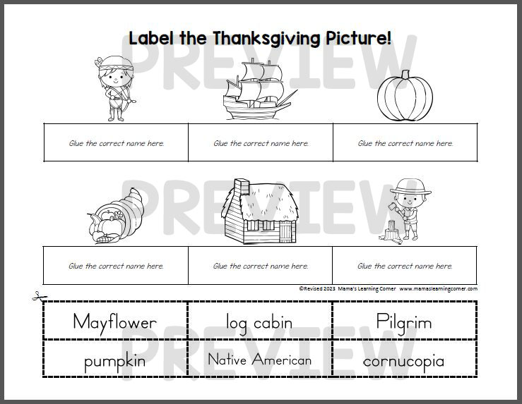 November Themed Handwriting Practice Worksheets with Daily