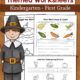 Thanksgiving Worksheets for Kindergarten and First Grade