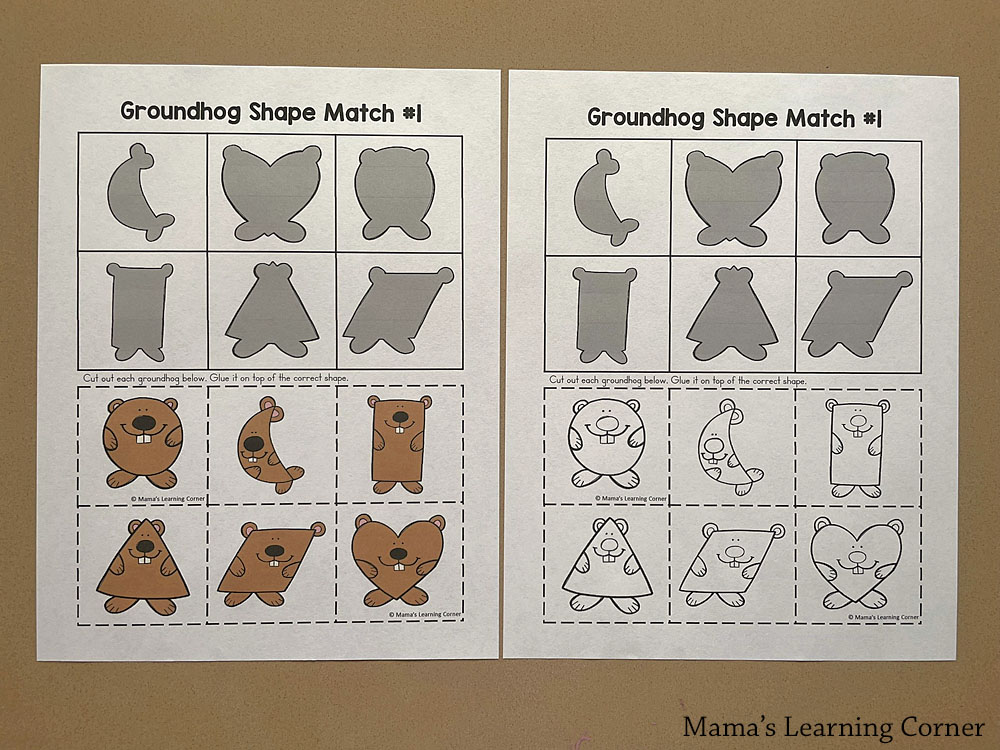 Groundhog Day Activities and Worksheets - Mamas Learning Corner Groundhog Day Worksheets for Preschool and Kindergarten