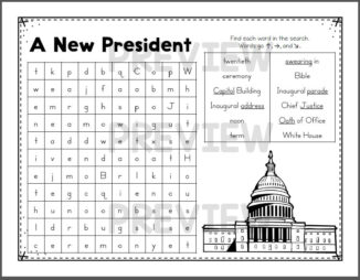 January Word Search Puzzle Packet