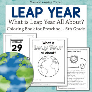 Leap Year Coloring Pages 2024