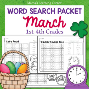 March Word- Search Packet