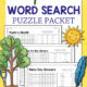 April Word Search Puzzle Packet