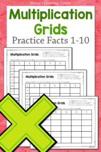 Multiplication Grid Worksheets for 3rd Grade Revised