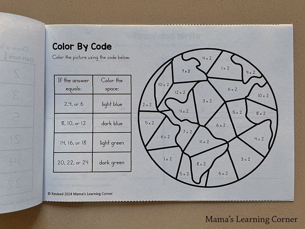 Multiplication Practice Facts Booklets for Tables 2 through 12 - Mamas Learning Corner Multiplication Practice Facts Booklets for Tables 2 through 12