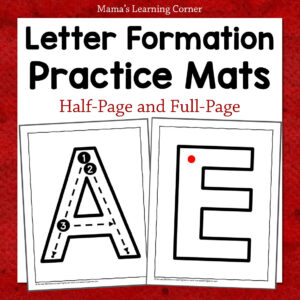 Letter Formation Practice Mats - Mamas Learning Corner Letter Formation Practice Mats
