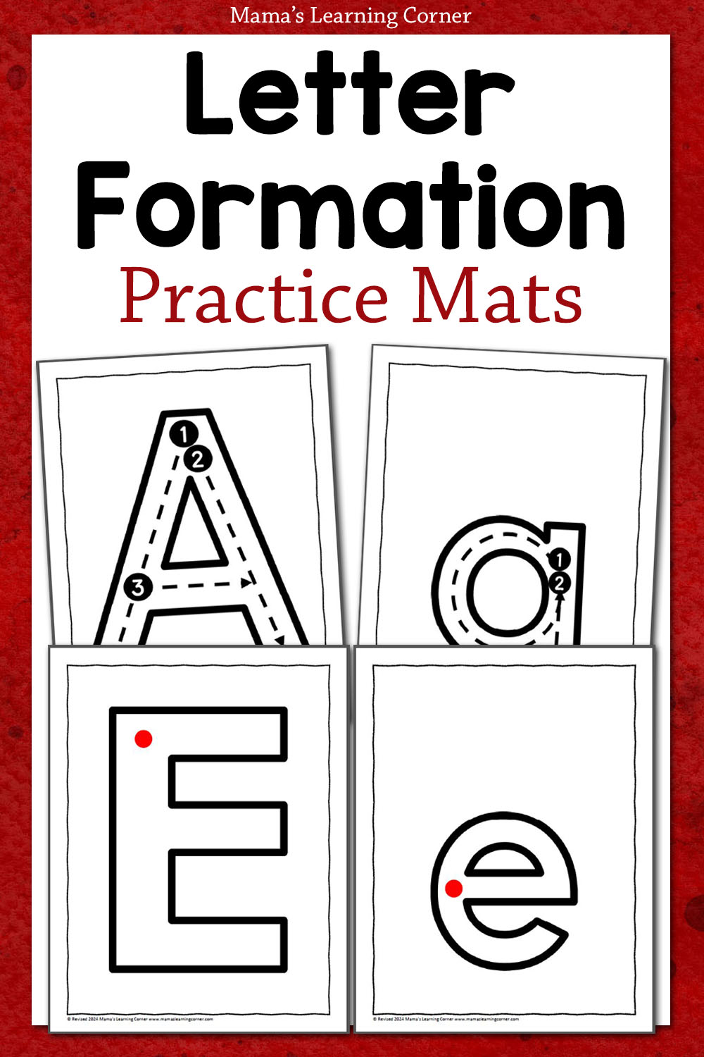 Letter Formation Cards for Preschool and Kindergarten - Mamas Learning Corner letter-formation-cards-for-preschool-and-kindergarten-mamas-learning-corner