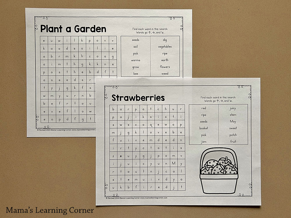 May Word Search Puzzle Packet - Mamas Learning Corner May Word Search Puzzle Packet