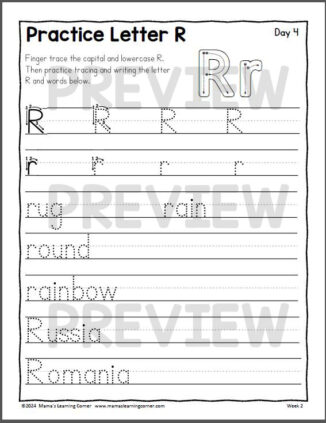 1st Grade Weekly Worksheet Packet Number 2
