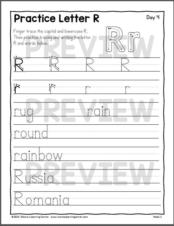 1st Grade Weekly Worksheet Packet 22 - Mamas Learning Corner 1st Grade Weekly Worksheet Packet Number 2