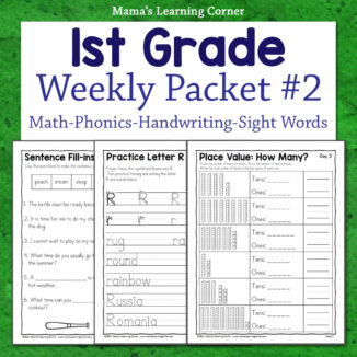 Printable 1st Grade Worksheet Packet