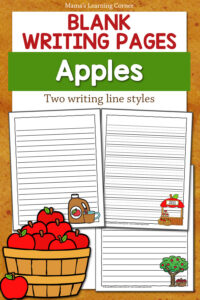 Blank Apple Writing Papers