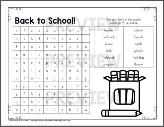 August Word Search Puzzles Worksheets