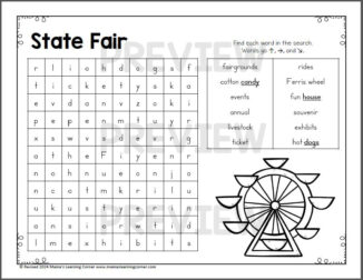 August Word Search Puzzles Worksheets