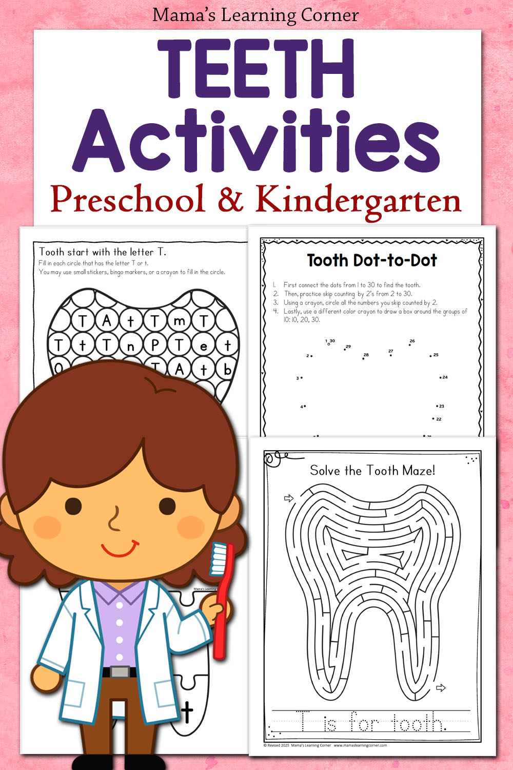 Teeth Activities for Preschool and Kindergarten - Mamas Learning Corner teeth-activities-for-preschool-and-kindergarten-mamas-learning-corner