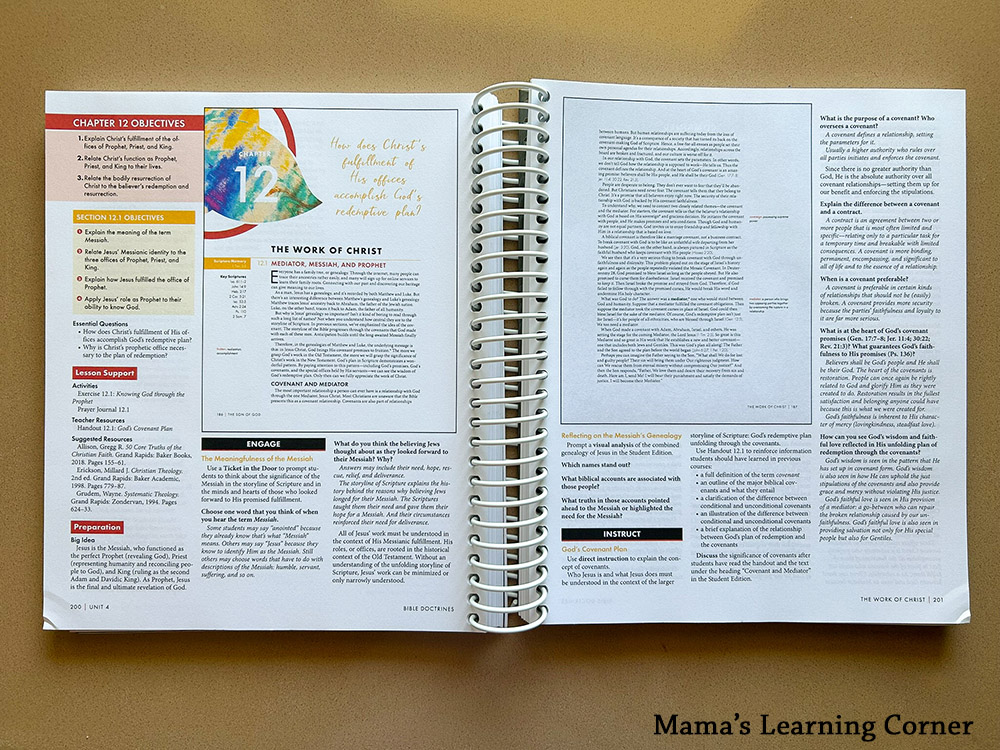 BJU Press Homeschool Bible Doctrines Homeschool Curriculum Teachers Edition