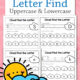 Clouds Find the Letter Worksheets Uppercase and Lowercase - Mamas Learning Corner Clouds Find the Letter Worksheets Uppercase and Lowercase